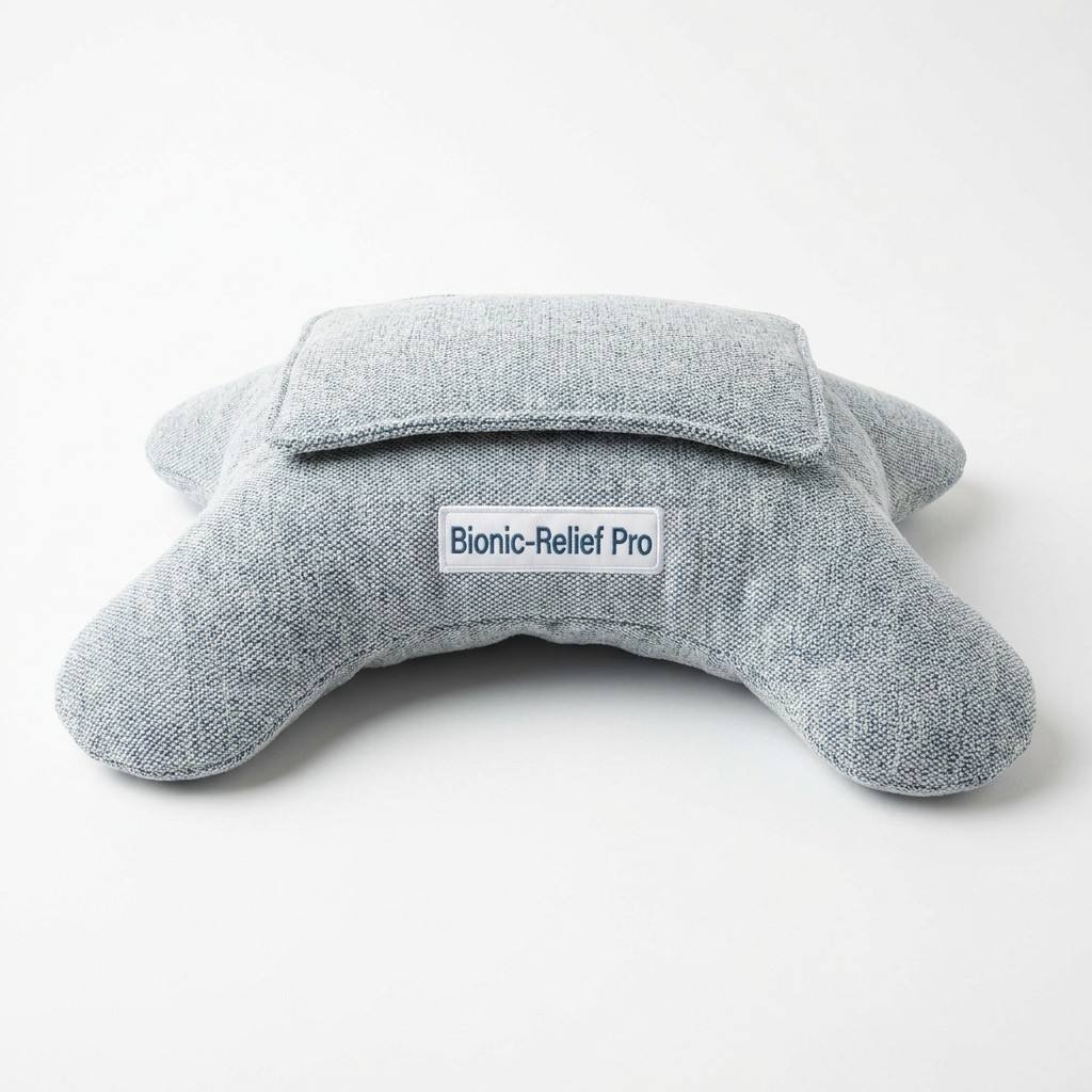 Ergonomic wide back design — top-down view showing stable support platform for spine protection